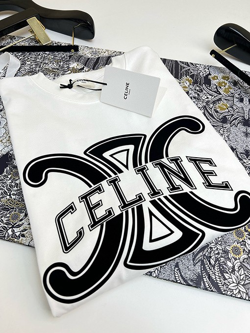 セリーヌスーパーコピー25SSクラシックカラーTシャツ