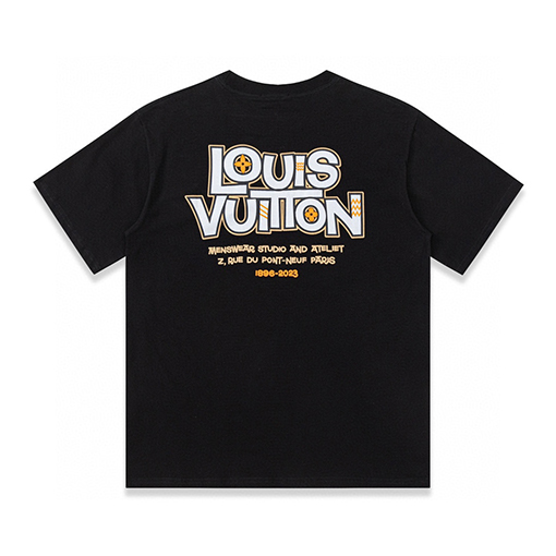 ルイヴィトンパッチワークロゴプリントTシャツ半袖シャツ