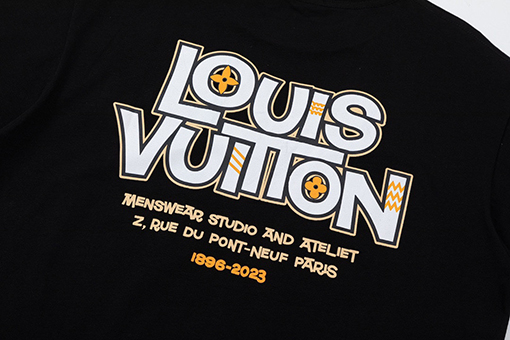 ルイヴィトンパッチワークロゴプリントTシャツ半袖シャツ