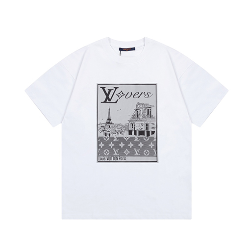 ルイヴィトン風景画像フルプリントTシャツ