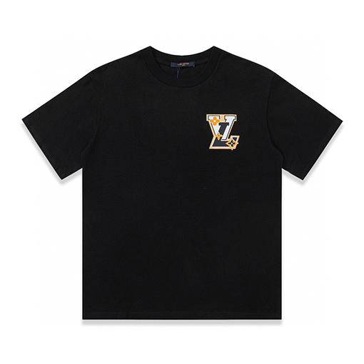 ルイヴィトンパッチワークロゴプリントTシャツ半袖シャツ