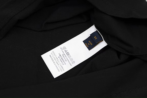 ルイヴィトンバックカラフルな文字エンボス半袖Tシャツ