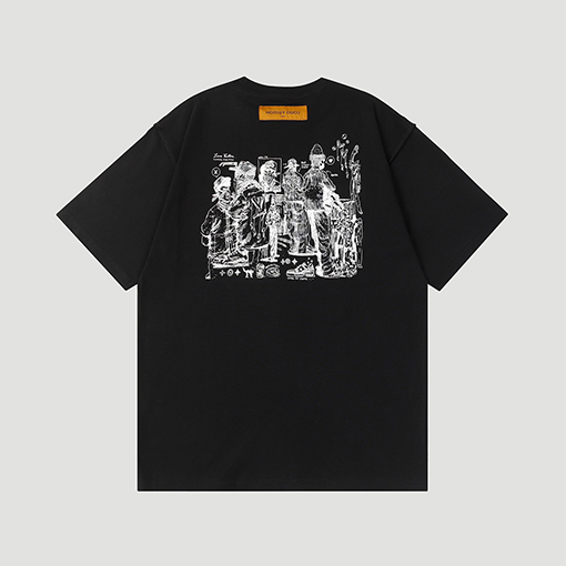 ルイヴィトン前後プリントLOGOTシャツ