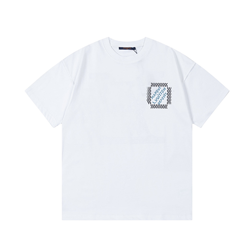 ルイヴィトンスーパーコピーアルファベットのモノグラムプリントTシャツ