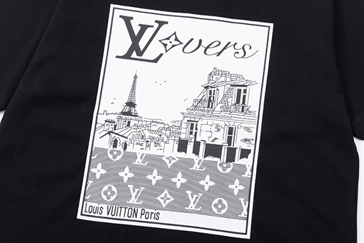 ルイヴィトン風景画像フルプリントTシャツ