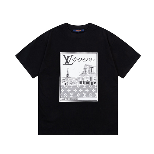 ルイヴィトン風景画像フルプリントTシャツ
