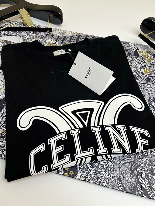 セリーヌスーパーコピー25SSクラシックカラーTシャツ