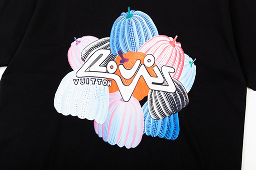 ルイヴィトンカボチャのアルファベットプリントTシャツ