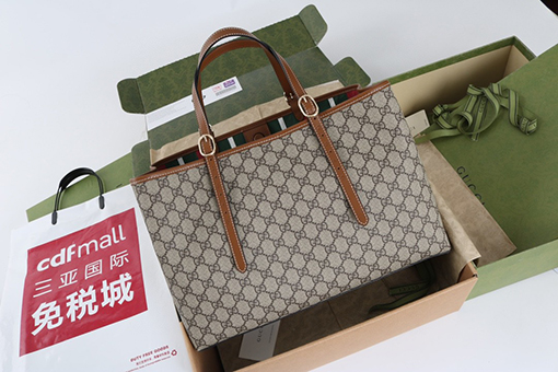 グッチ牛革トートバッグ
