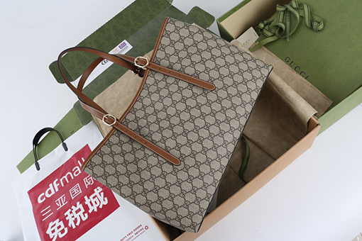 グッチ牛革トートバッグ