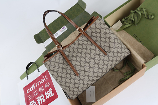 グッチ牛革トートバッグ