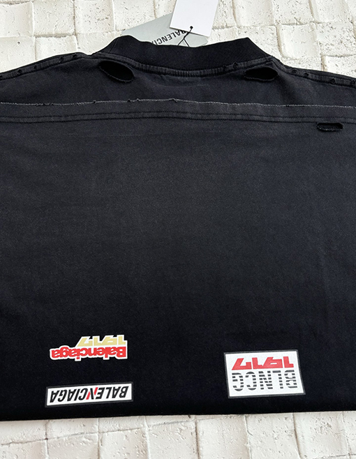バレンシアガコピーマルチロゴロゴクルーネック半袖Tシャツ