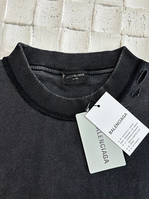 バレンシアガスーパーコピー新しいコーラ古い磨かれた半袖Tシャツ