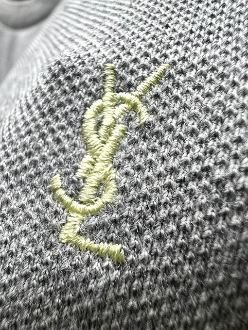 サンローランコピー小さな刺繍半袖Tシャツ