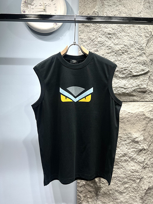 フェンディスーパーコピー新しいモンスターロゴベストTシャツ