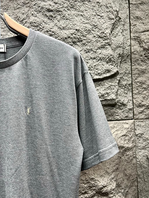 サンローランコピー小さな刺繍半袖Tシャツ