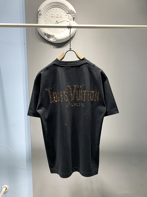 ルイヴィトン新しいmonogramホットドリルTシャツ