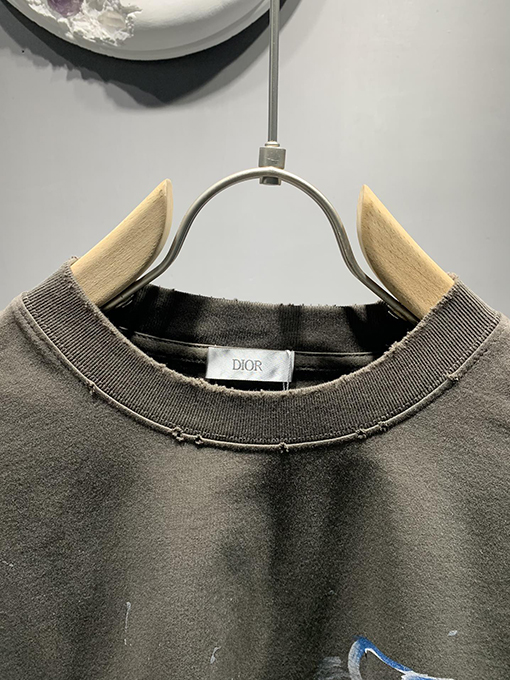 ディオール新しい手描きグラフィックTシャツ