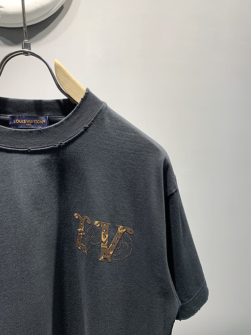ルイヴィトン新しいmonogramホットドリルTシャツ