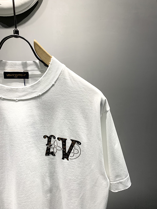 ルイヴィトン新しいmonogramホットドリルTシャツ