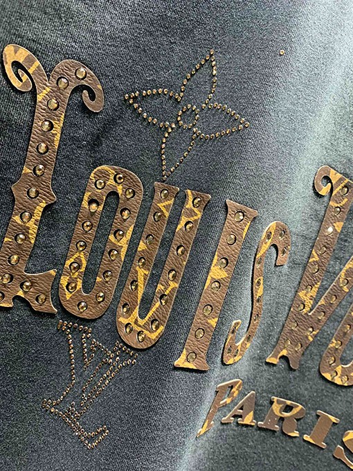 ルイヴィトン新しいmonogramホットドリルTシャツ