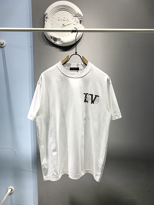 ルイヴィトン新しいmonogramホットドリルTシャツ