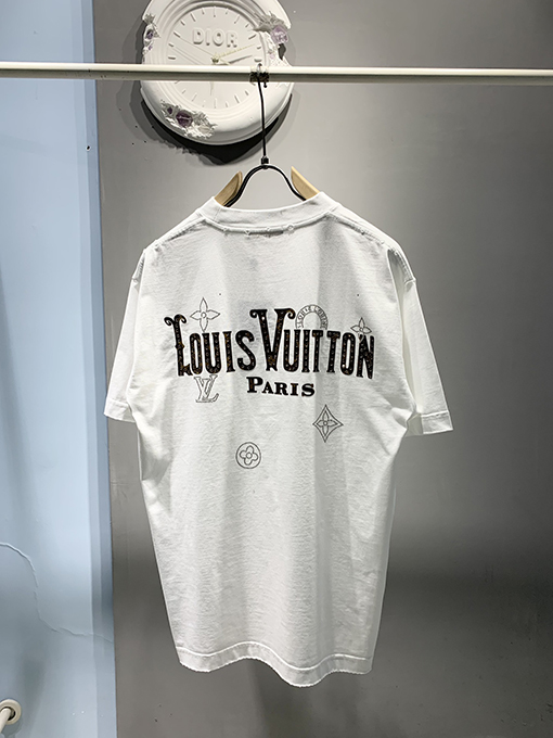 ルイヴィトン新しいmonogramホットドリルTシャツ