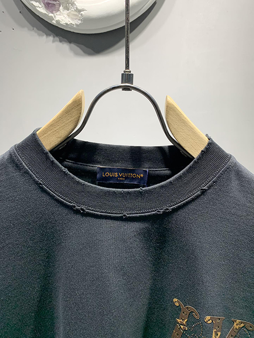ルイヴィトン新しいmonogramホットドリルTシャツ