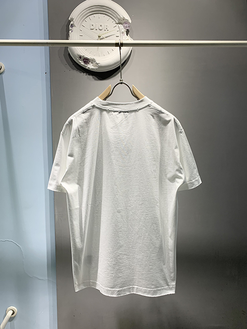 バレンシアガ新しい立体厚板ねじプリントTシャツ