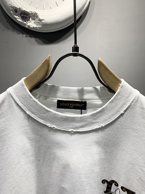 ルイヴィトン新しいmonogramホットドリルTシャツ