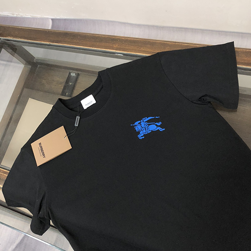 バーバリースーパーコピーカップルラウンドネック半袖Tシャツ