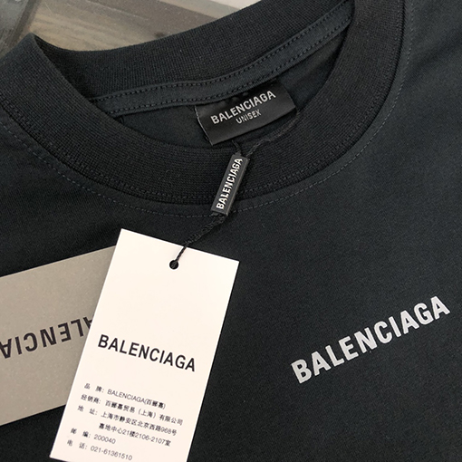 バレンシアガ25ssカップルラウンドネック半袖Tシャツ