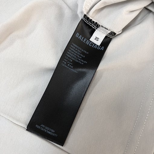 バレンシアガ25ssバレンタイン限定520タグ付箋丸首半袖Tシャツ