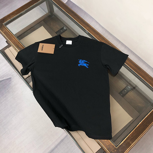 バーバリースーパーコピーカップルラウンドネック半袖Tシャツ