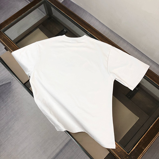 バレンシアガ25ssバレンタイン限定520タグ付箋丸首半袖Tシャツ