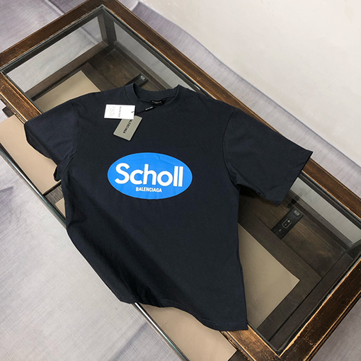 バレンシアガスーパーコピー25ssカップルラウンドネック半袖Tシャツ