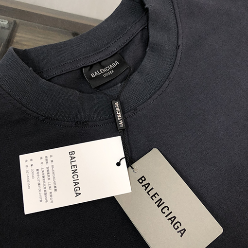 バレンシアガコピー カウンターカスタム生地半袖Tシャツ