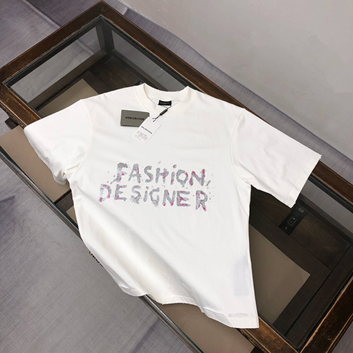バレンシアガコピー カウンターカスタム生地半袖Tシャツ