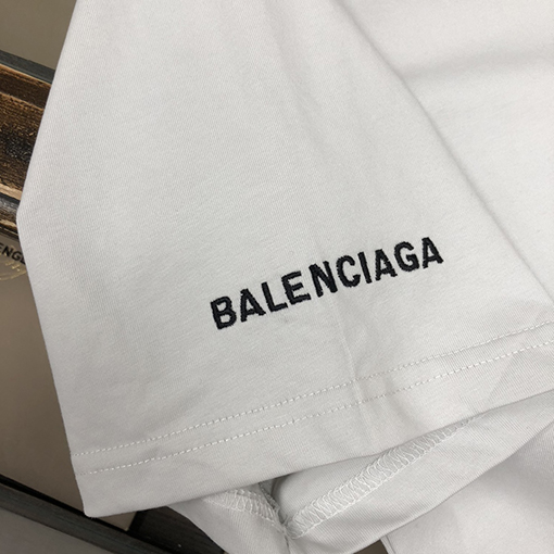 バレンシアガカップル夜光ラウンドネック半袖Tシャツ
