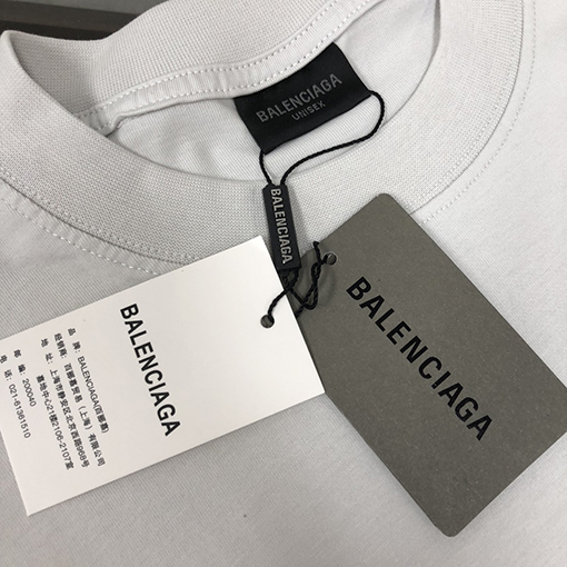 バレンシアガカップル夜光ラウンドネック半袖Tシャツ