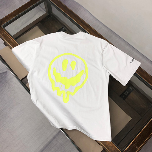 バレンシアガカップル夜光ラウンドネック半袖Tシャツ