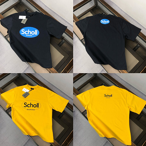バレンシアガスーパーコピー25ssカップルラウンドネック半袖Tシャツ