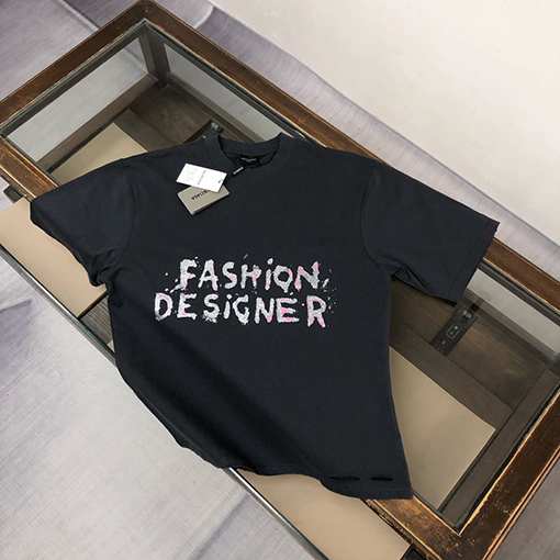 バレンシアガコピー カウンターカスタム生地半袖Tシャツ