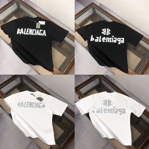 バレンシアガ OSのゆるいバージョン半袖Tシャツ