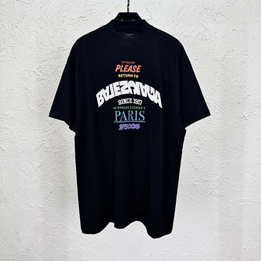 バレンシアガ限定刺繍半袖Tシャツ