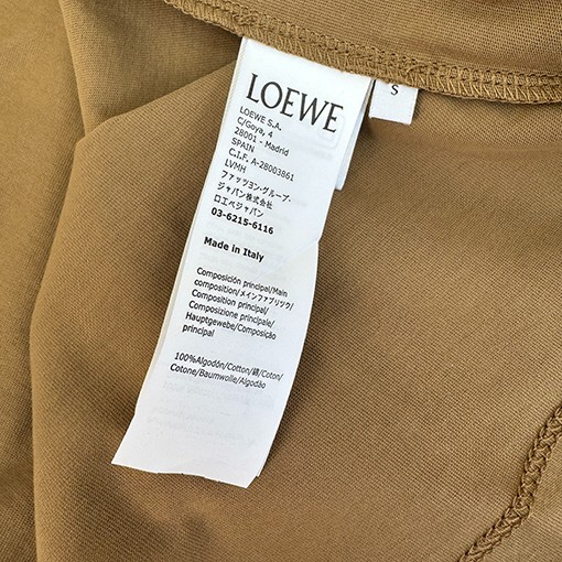 ロエベ刺繍半袖Tシャツ