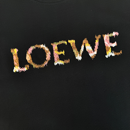 ロエベスーパーコピー多色刺繍半袖Tシャツ