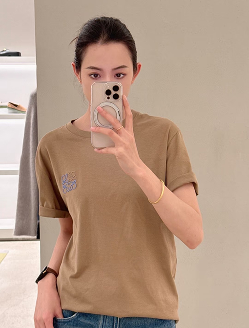 ロエベ刺繍半袖Tシャツ