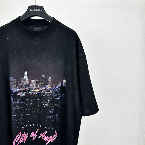 バレンシアガロサンゼルスシルエット半袖Tシャツ