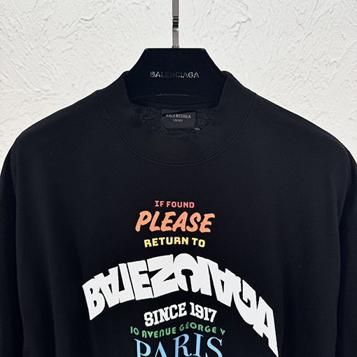 バレンシアガ限定刺繍半袖Tシャツ